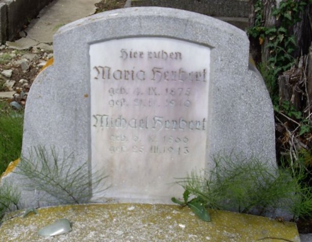 Herbert Michael 1866-1943 Koenig Maria 1875-1940 Grabstein